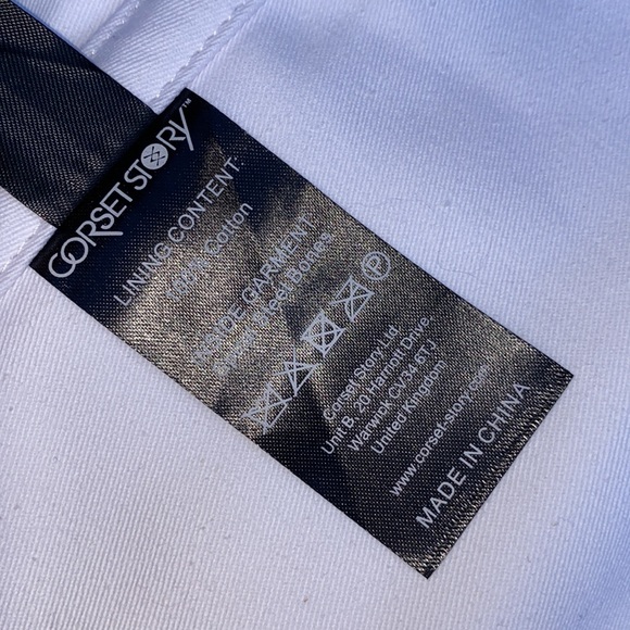 ⛅️[ Corset Story ] Classic Long White Waist Taming Corset - Picture 11 of 13